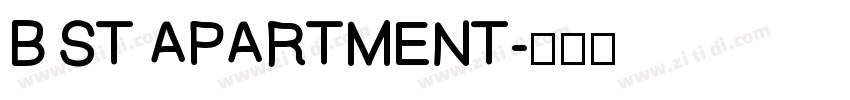 B ST APARTMENT字体转换
